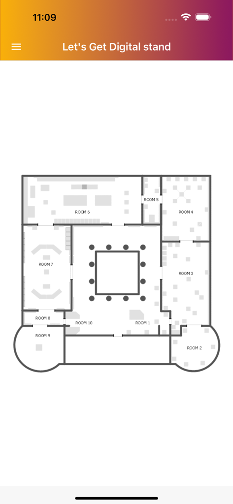 Amsterdam Cocoa Week - Plano del lugar del evento de la Semana del Cacao de Ámsterdam que muestra la distribución de las salas