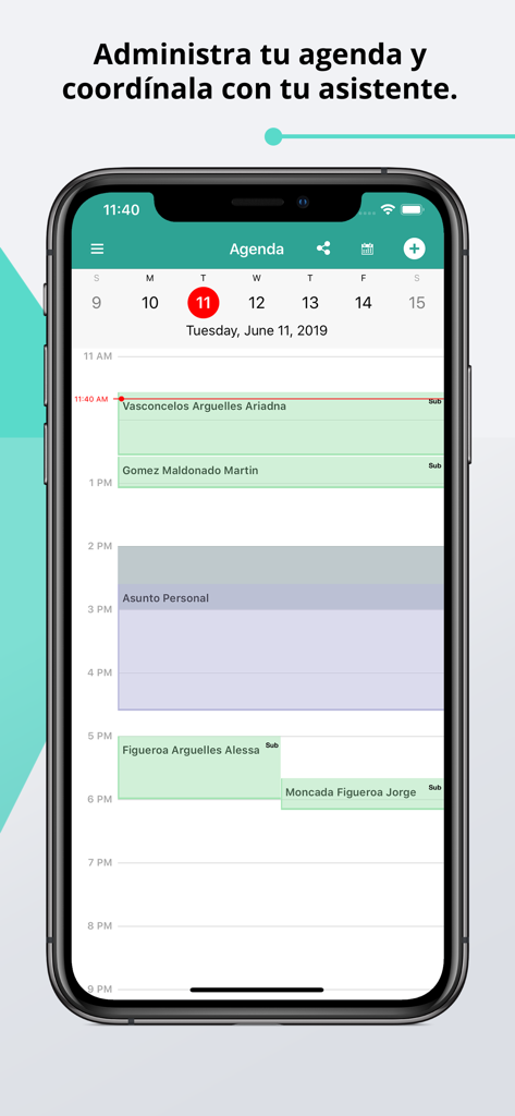 Eleonor - Mobile Agenda-Oberfläche für Ärzte zur Verwaltung von Patiententerminen und zur Koordination mit Assistenten