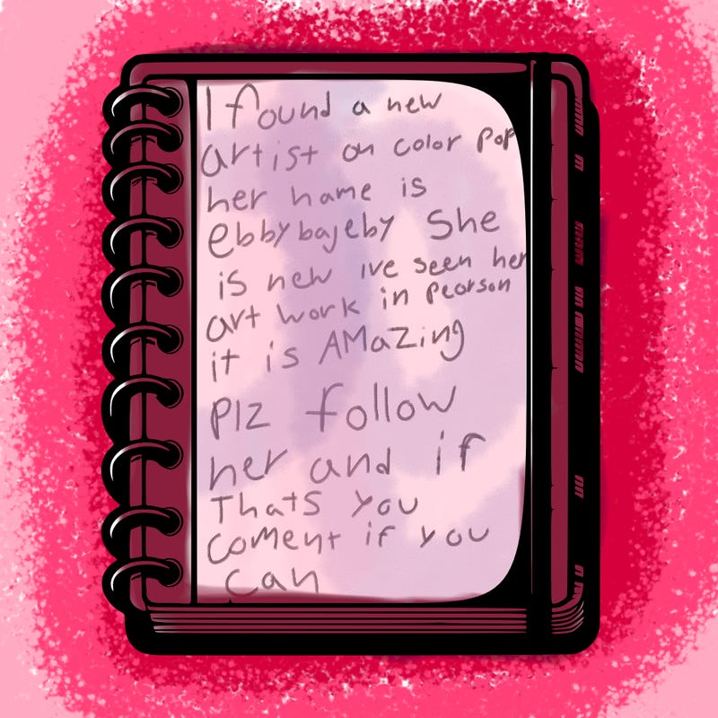 blank, realistic notebook