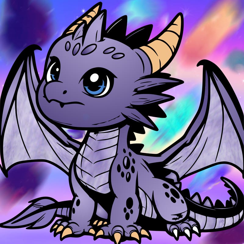 fierce baby night dragon