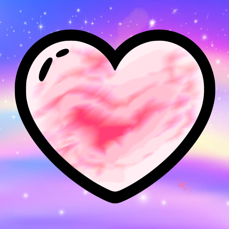 a blank heart