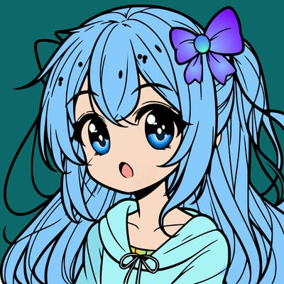 ℂ𝕦𝕥𝕖 𝕒𝕟𝕚𝕞𝕖 𝕘𝕚𝕣𝕝 𝕨𝕚𝕥𝕙 𝕝𝕠𝕟𝕘 𝕙𝕒𝕚𝕣