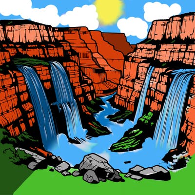 grand canyon waterfall