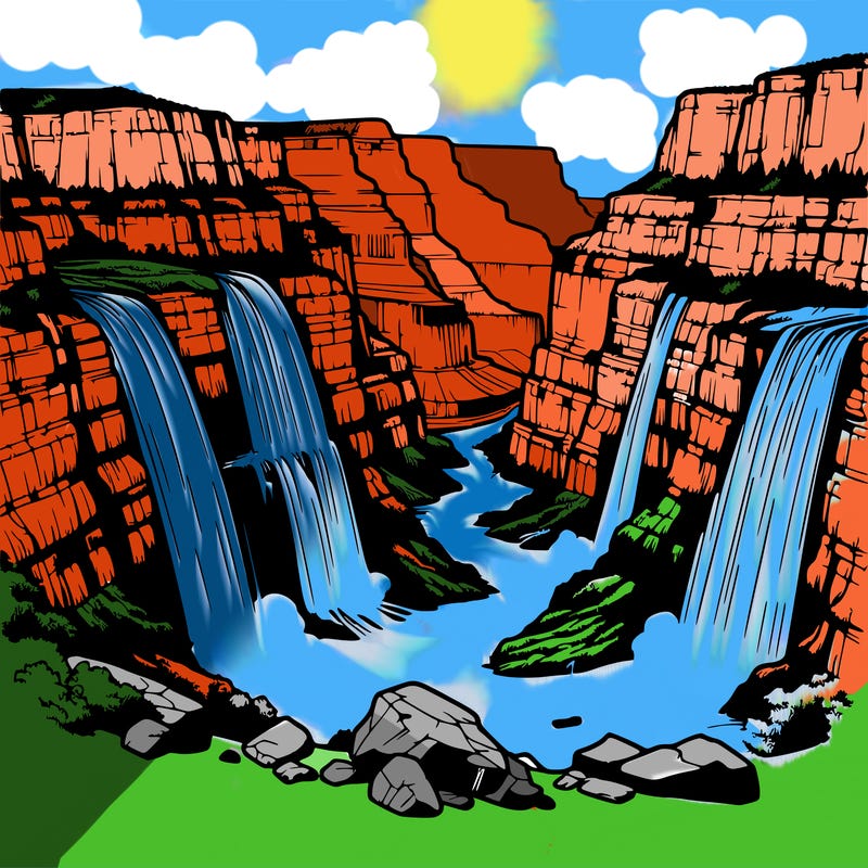 grand canyon waterfall