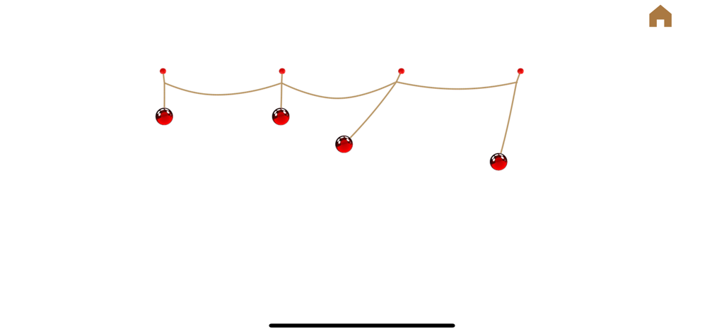 Phys. Lab - Interactive simulation of mechanical resonance showing pendulums with different string lengths.