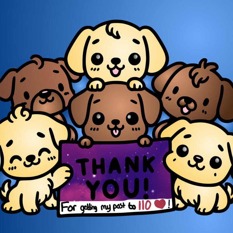 a bunch of cute dogs holding a thank you sign