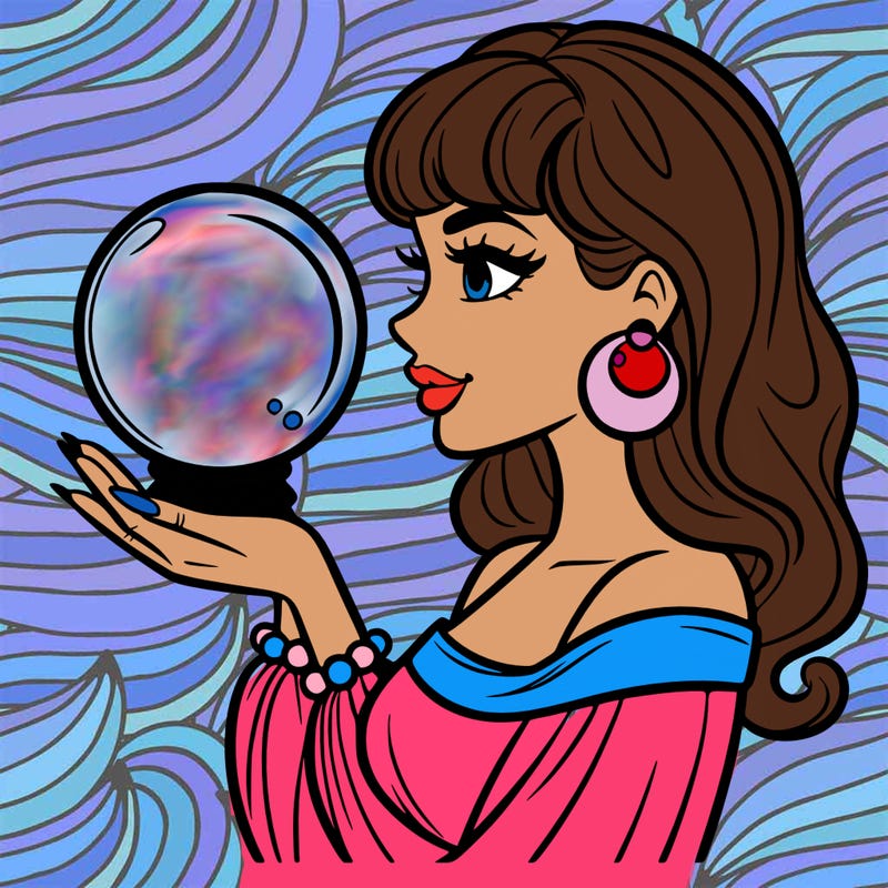 woman with a crystal ball