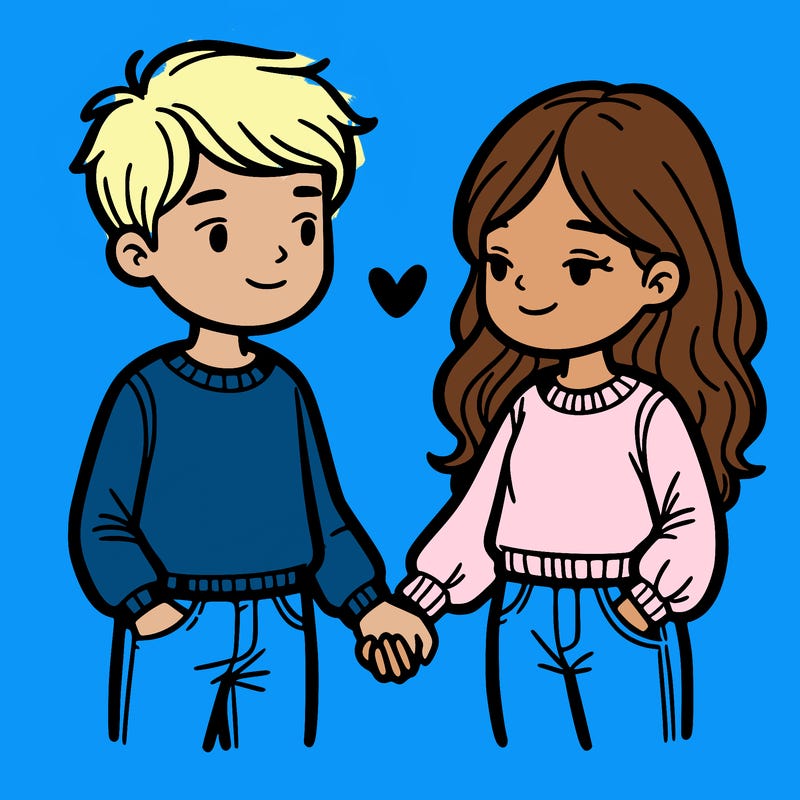 couple holding hands