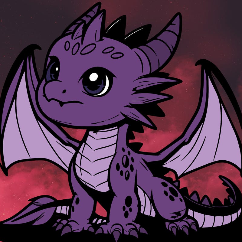 fierce baby night dragon