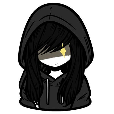 girl with hair covering her face and wearing a hoodie