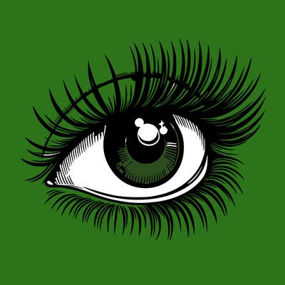 realistic eye long eylashes