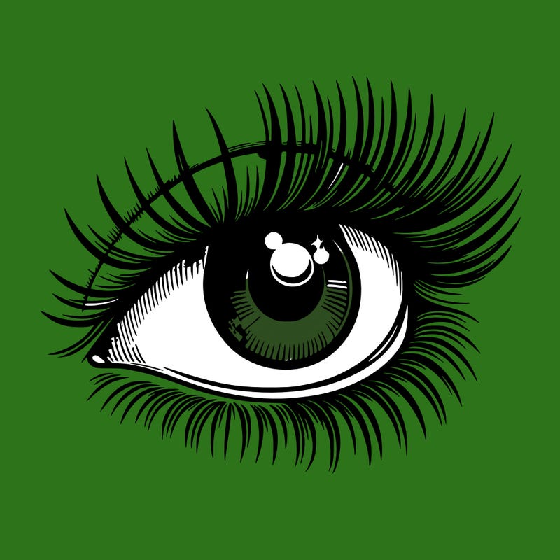 realistic eye long eylashes