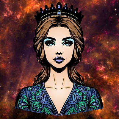 realistic beautiful queen