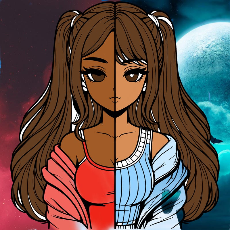 realistic girl split