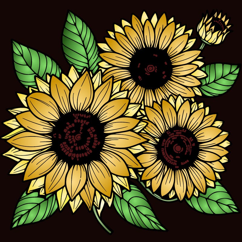 sun flowers
