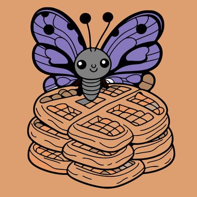 butterfly waffles