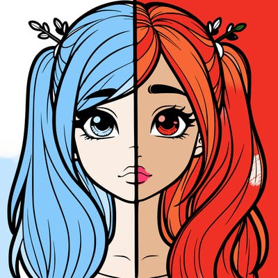 realistic girl split