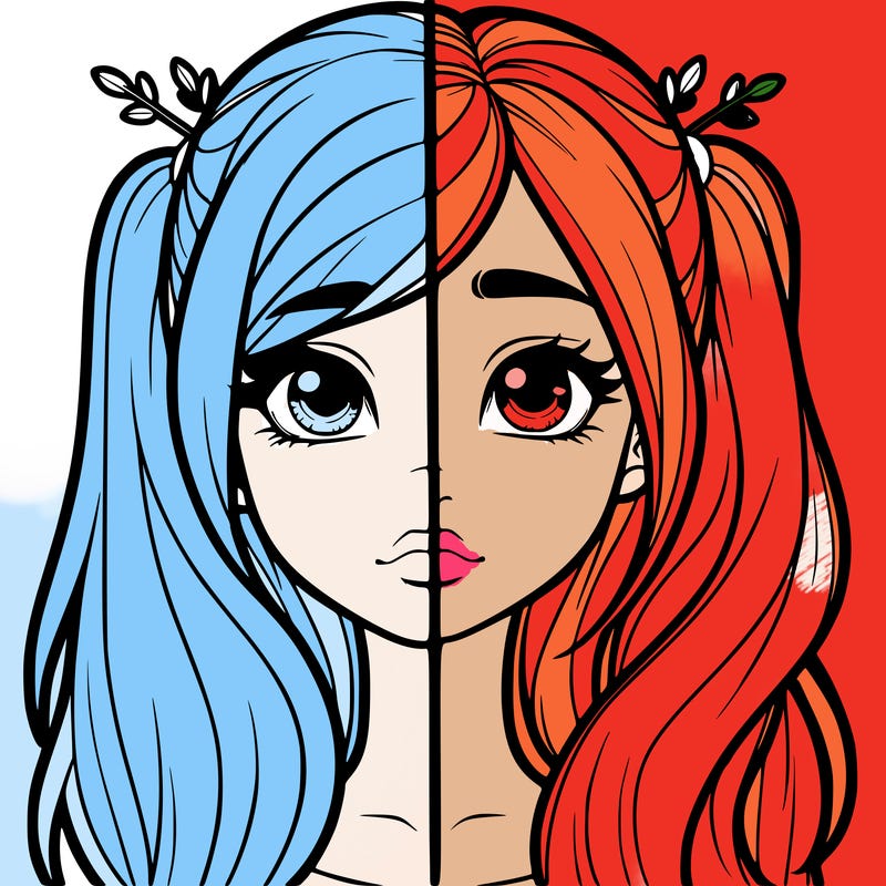 realistic girl split