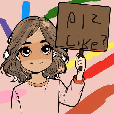 realistic girl holding up a sign