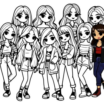 group of girls