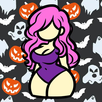 curvy woman with hair