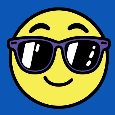 emoji with sunglasses