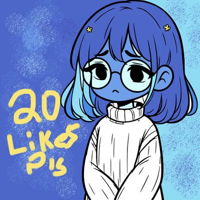 sad girl with glasses in a sweater