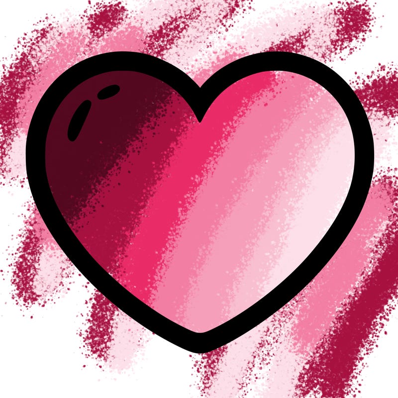 a blank heart