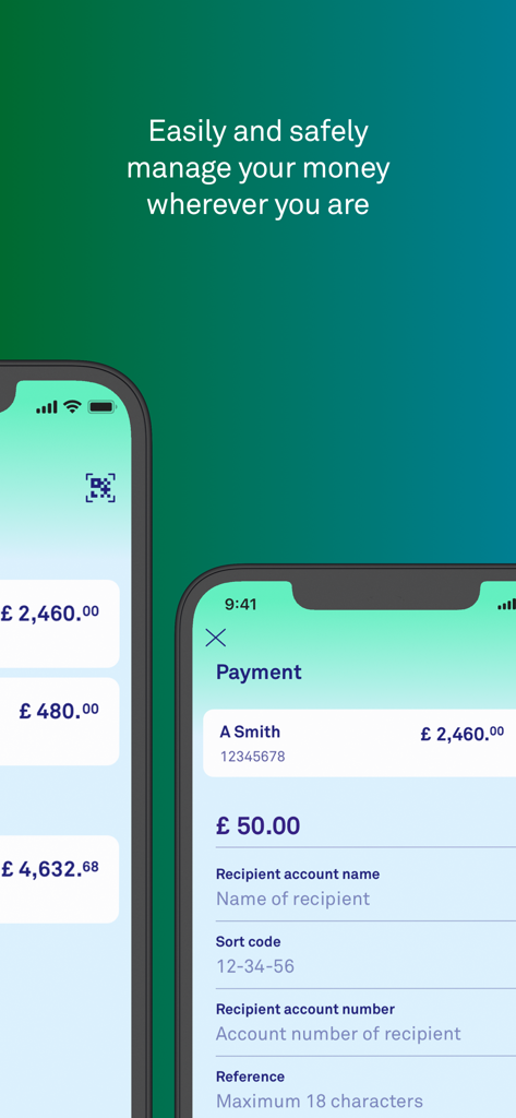 Triodos Bank UK - Interface of Triodos Bank UK app showing payment details and account balance