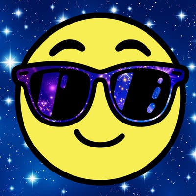 emoji with sunglasses