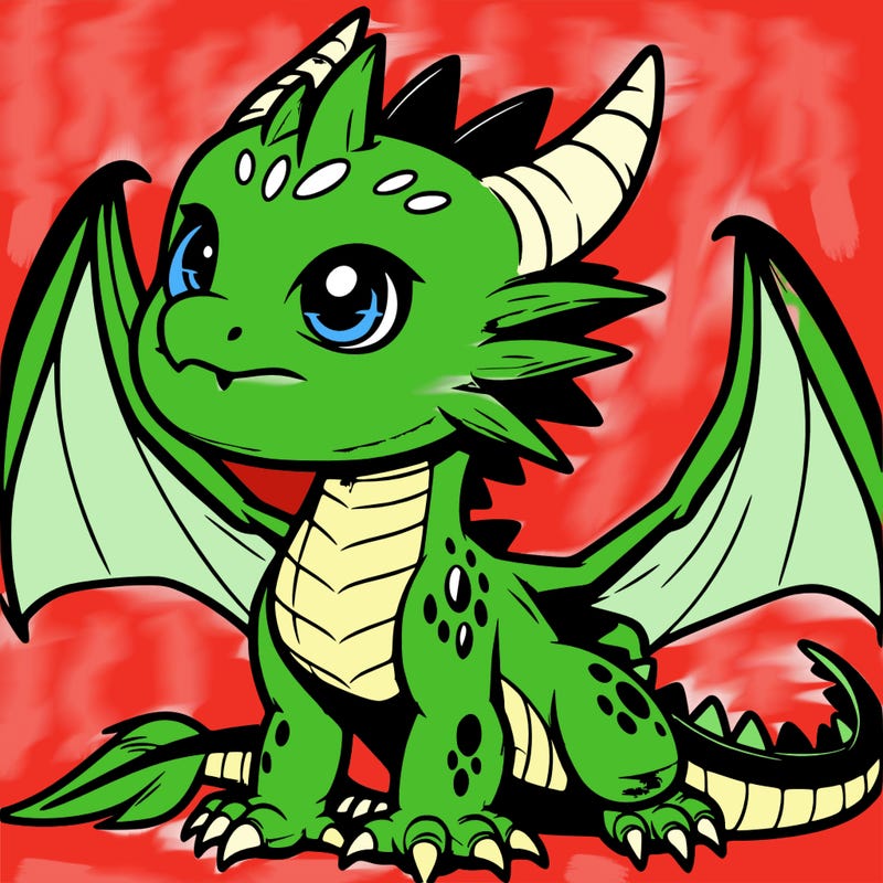 fierce baby night dragon