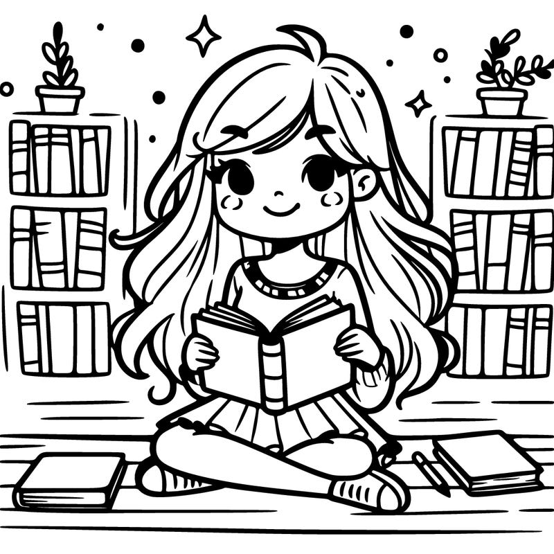 girl with a book