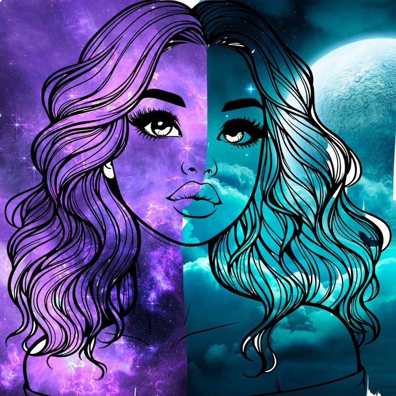 realistic girl with wavy hair and lips