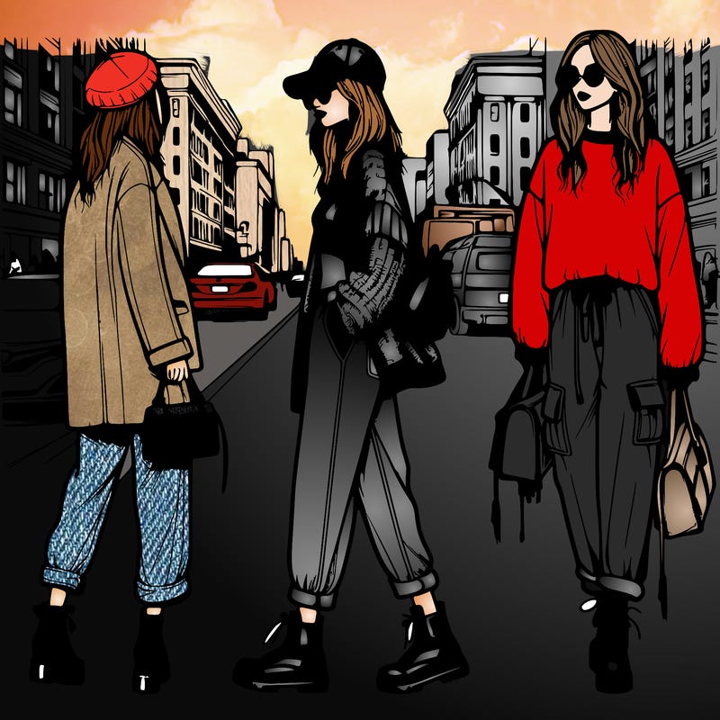 street style fashion realistic girl