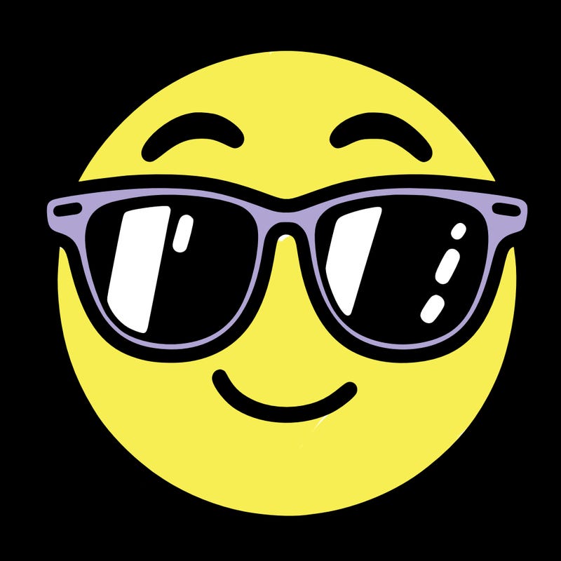 emoji with sunglasses