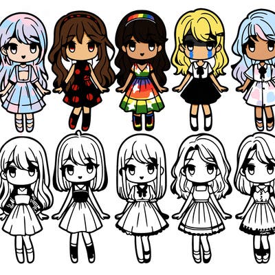 10 girls