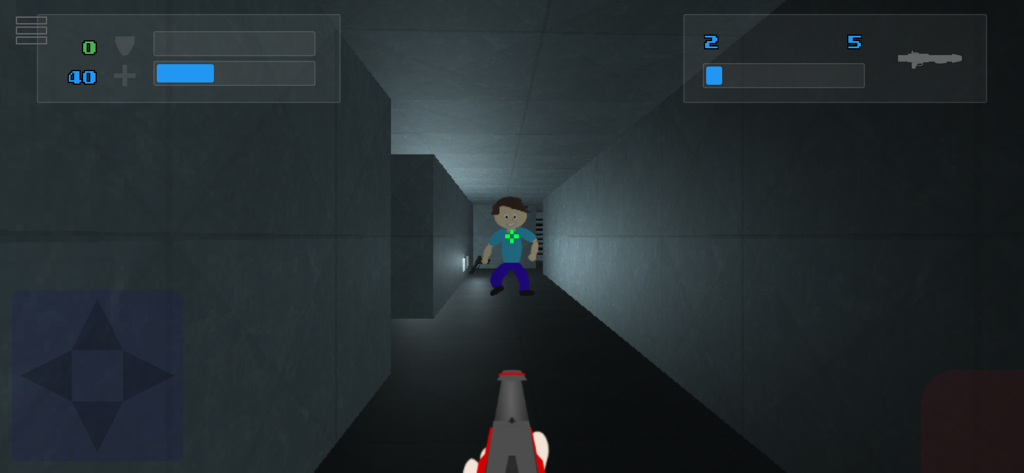 Death 3d - Gameplay screenshot of the retro first person shooter Death 3D