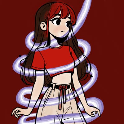 girl in a cute crop top