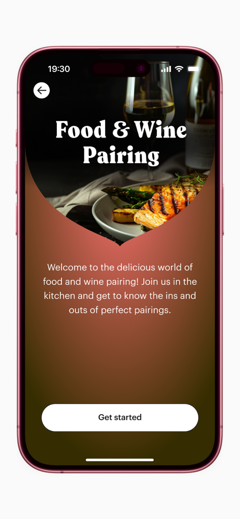 Vivino: Drink The Right Wine - Vivinoアプリのスクリーンショット。フード＆ワインペアリングの入門ガイドが表示されています