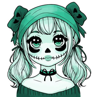 realistic girl halloween