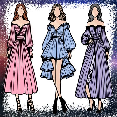 fashion models dresses