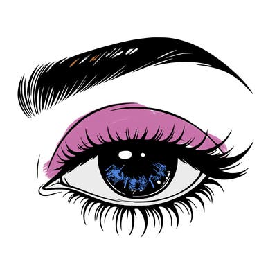 eye closed realistic