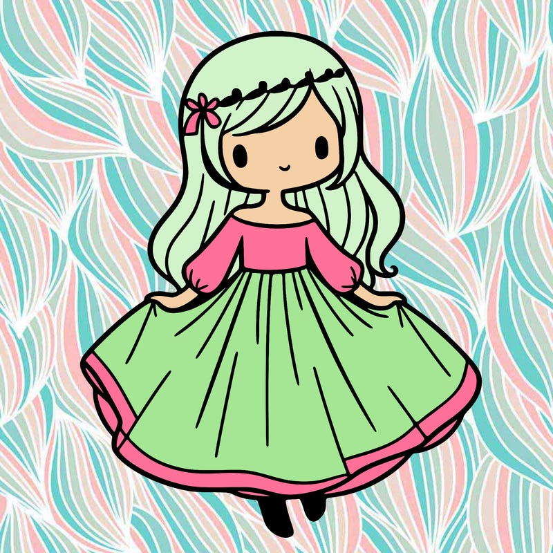 girl with flowy dress