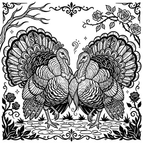 Strutting Turkeys
