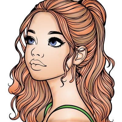 beautiful realistic girl