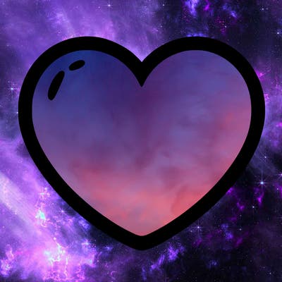 a blank heart