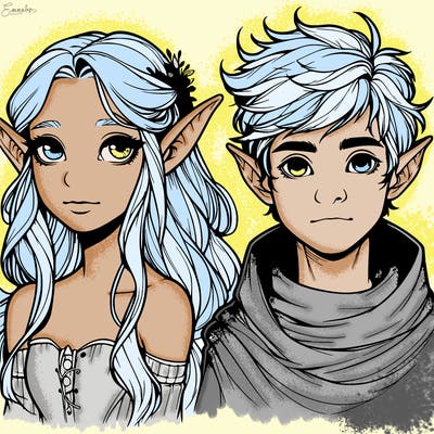 realistic fae girls and boys