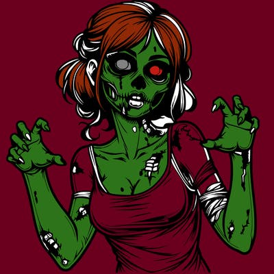 realistic zombie girl