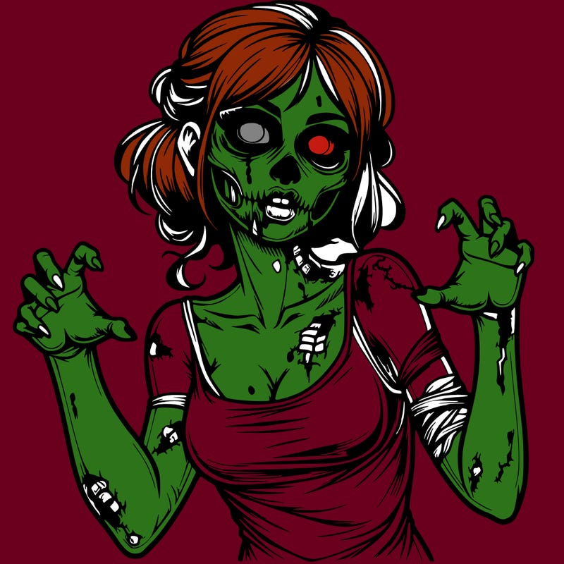 realistic zombie girl
