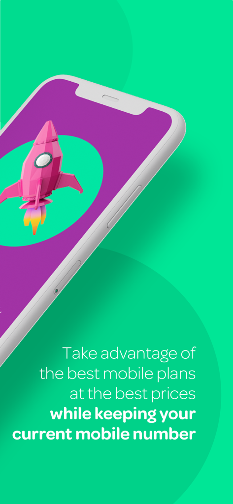 win by inwi - Écran de l'application mobile win by inwi faisant la promotion de forfaits abordables et de la portabilité du numéro